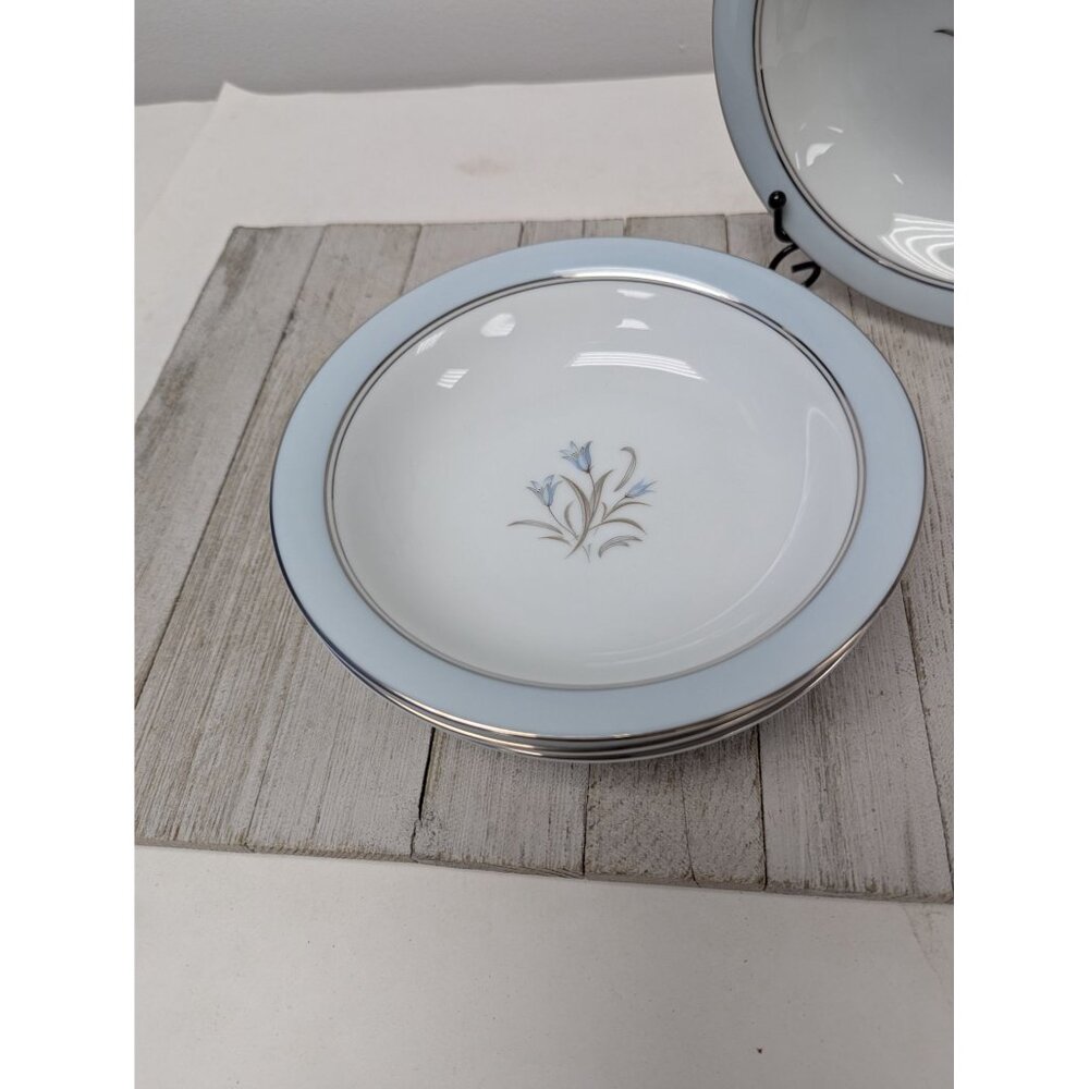 Set Of 4 Noritake Bluebell Soup Cereal Bowls 5558 Fine China - Picture 2 of 7